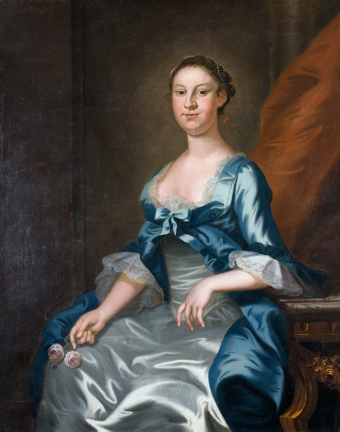 Betty Washington Lewis: Contemporary painted portrait